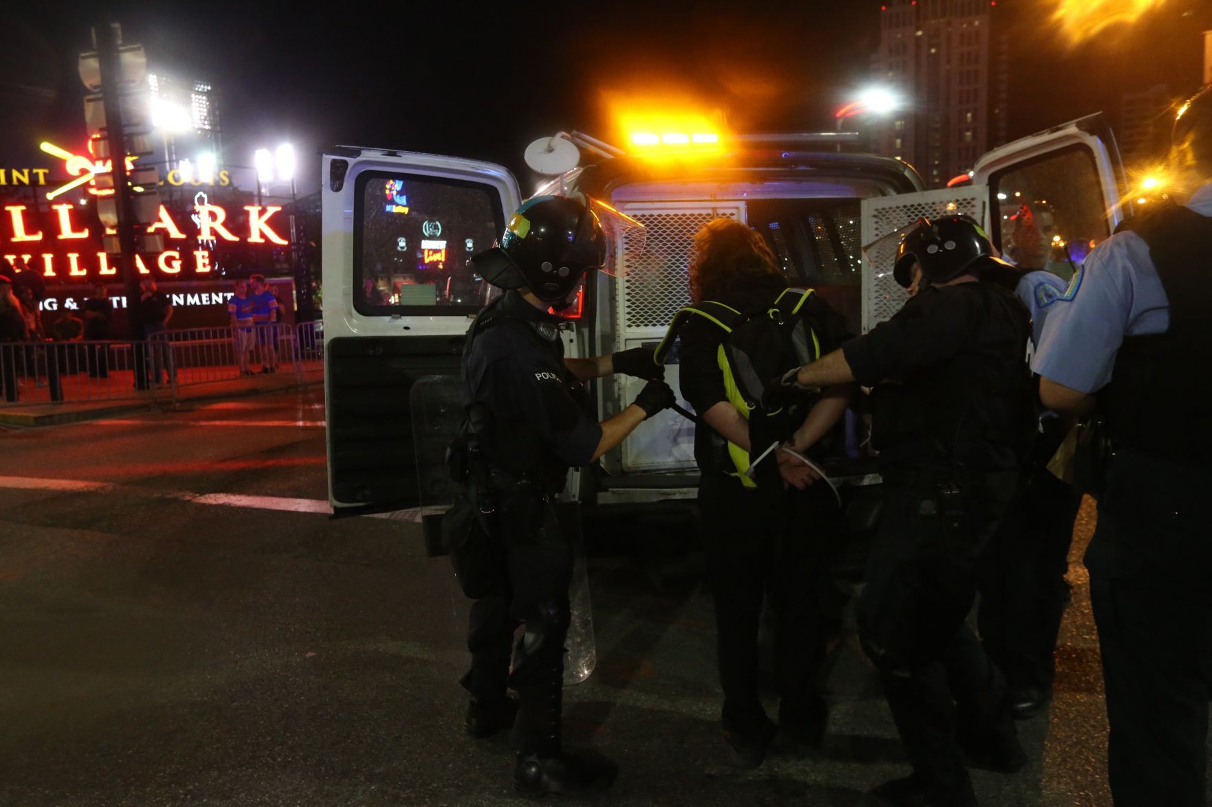 Protests at Busch Stadium